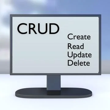 CRUD - informative concept Stockillustratie