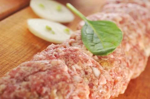 Crude cutlet Stock Photos