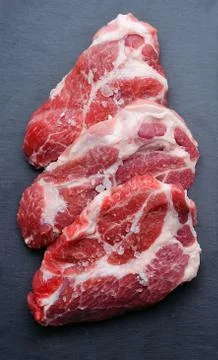 Crude meat Stock Photos