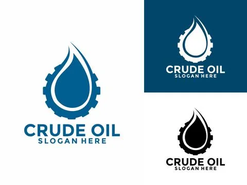 Crude Oil Mining Pump Machine Logo design, Minimal Oil And Gas Drilling Ind.. Stock Illustration