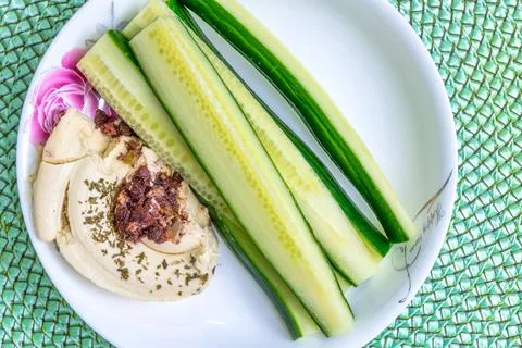 Crudite of Cucumber Foto stock