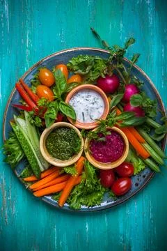 Crudite Platter Stock Photos