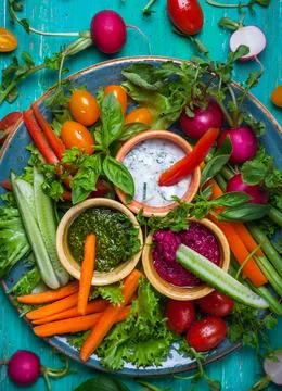 Crudite Platter Stock Photos