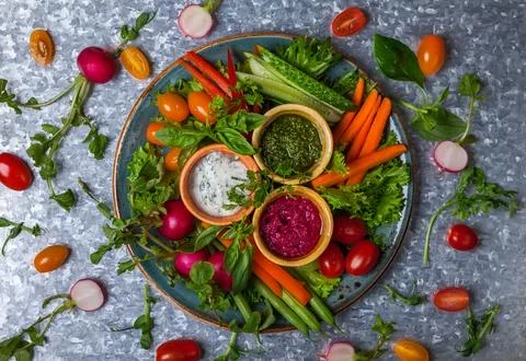 Crudite Platter Stock Photos