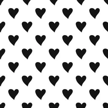 Cruel heart pattern seamless vector イラスト素材