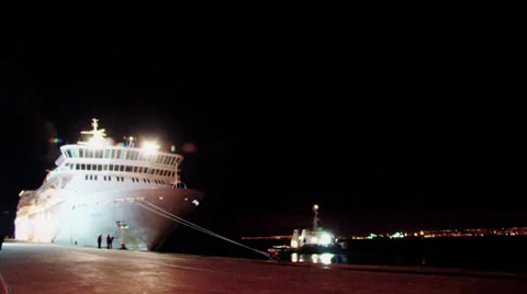 Cruise arriving Stock Footage 24844477