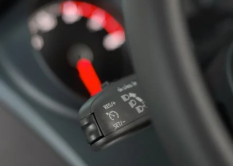 Cruise control button Stock Photos