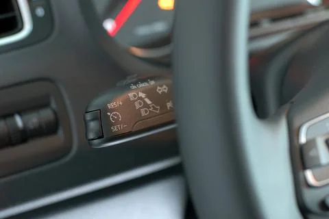 Cruise control button Foto stock