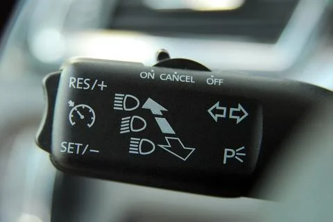 Cruise control button Stock Photos