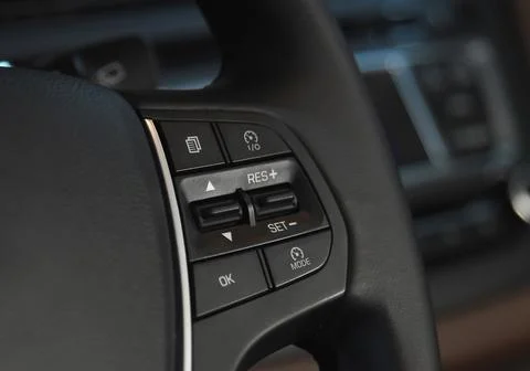 Cruise control button Stock Photos