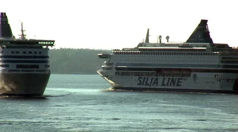 Cruise on the liner Stock Footage 8927529