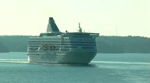 Cruise on the liner Stock Footage 8927593