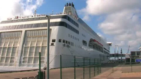 Cruise on the liner Stock Footage 9665991