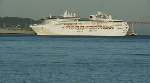 Cruise Liner Stock Footage 10754461