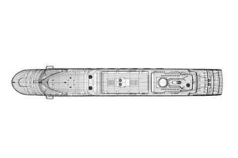 Cruise liner Stock Illustration