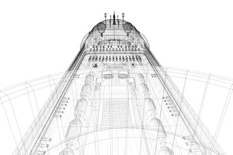 Cruise liner Stock Illustration