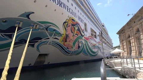 CRUISE LINERS MALTA Stock Footage 78301806
