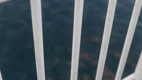 Cruise navigation at sunset. Visual from the ship or the boat. Tourism concept Stock Footage 138236482