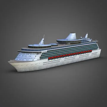 Cruise Ship 2 3D Model