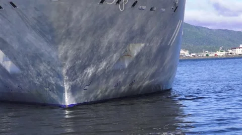 Cruise ship arriving to dock Stock Footage 53440352