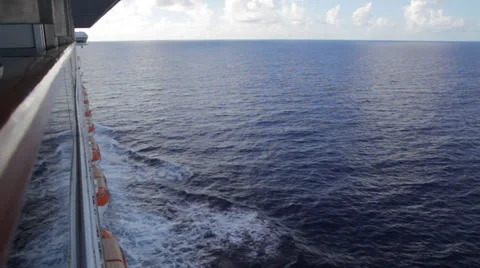 Cruise ship-balcony view Video stock 29929072
