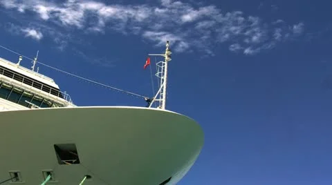 Cruise ship Bow Stock Footage 12393860