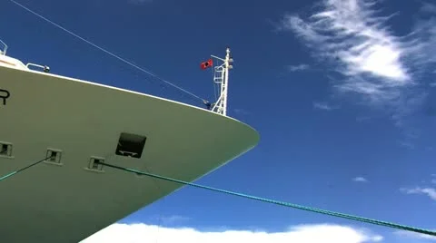 Cruise ship Bow Stock Footage 12401063