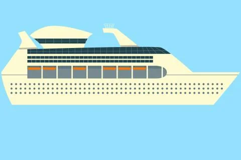 Cruise ship concept Stock Illustration