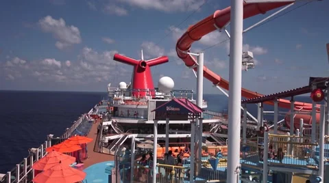 Cruise ship deck Stock Footage 58314061