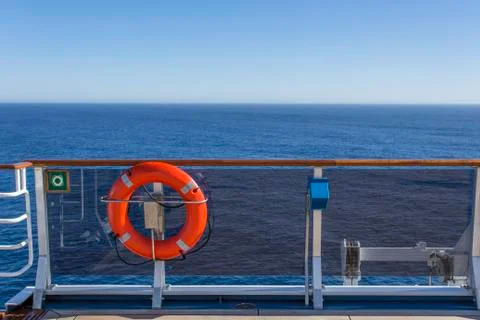 Cruise ship deck Stock Photos