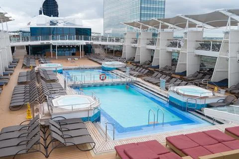 Cruise ship deck Stock Photos
