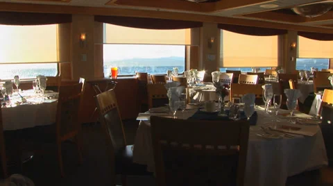 Cruise Ship Dining Hall Video stock 33605018