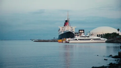 Cruise Ship Docked Stock Footage 110913278