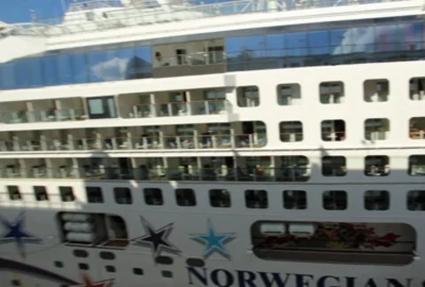 Cruise Ship Docking 04 SD Stock Footage 10317933