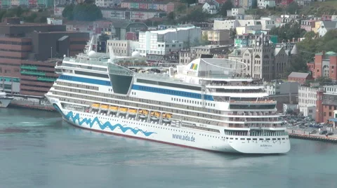 Cruise Ship Docking Stock Footage