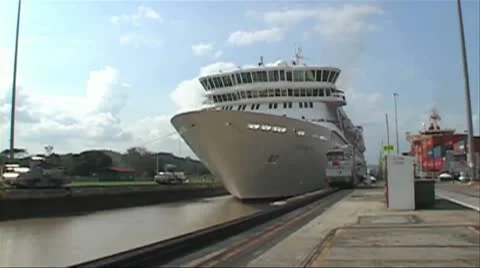 Cruise ship fast forward Stock Footage 11061110