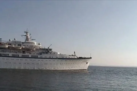 Cruise ship  Stock Footage 109403