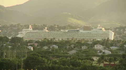 Cruise Ship Stock Footage 22341222