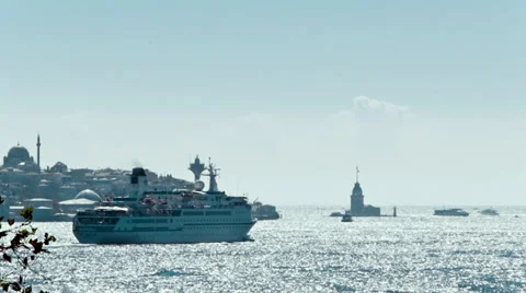 Cruise Ship Stock Footage 30715822