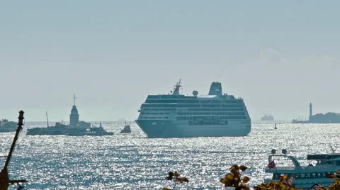 Cruise Ship Stock Footage 30724122