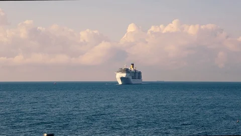 Cruise ship Stock Footage 126010748