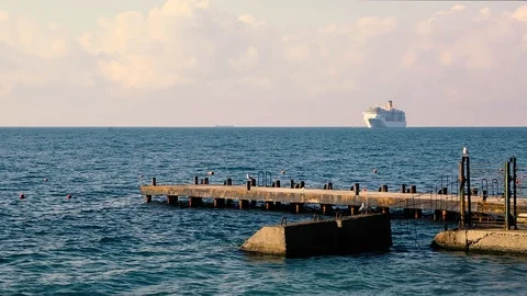 Cruise ship 스톡 동영상 126010752