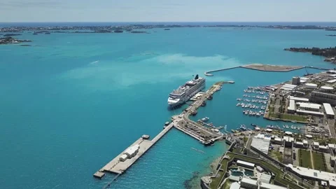 Cruise ship at harbour Stock Footage 210458744