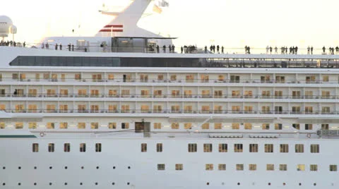 Cruise Ship HD Stock Footage 25911252
