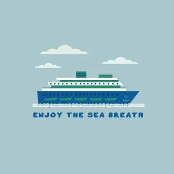 Cruise ship icon Stock Illustration