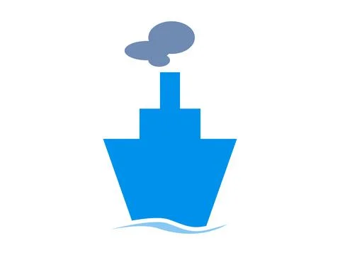 Cruise Ship Icon Vector Illustration for Travel and Maritime Design Stock Illustration