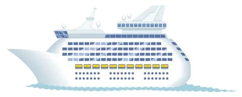 Cruise Ship Stock Illustration