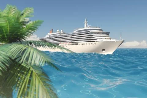 Cruise ship Stock Illustration