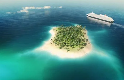 Cruise ship Stock Illustration