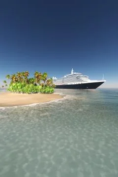 Cruise ship Stock Illustration
